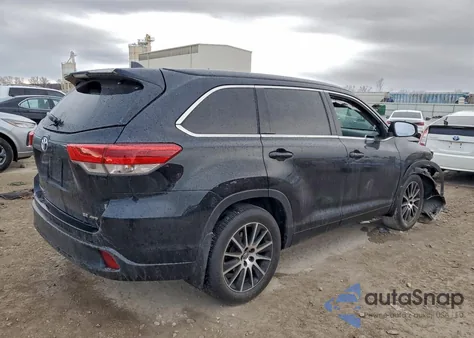 2018 Toyota Highlander Se z USA, uszkodzony, nr VIN 5TDJZRFH5JS533391